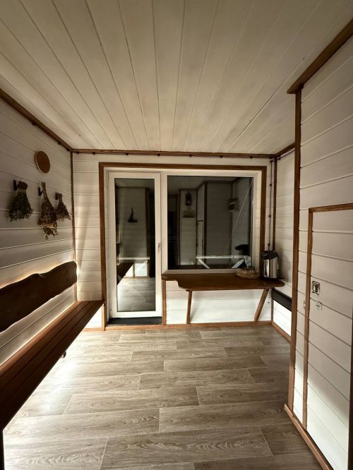 Bathhouse on the water