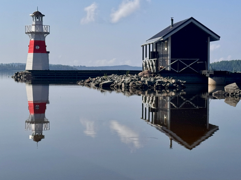 Lighthouse near the house